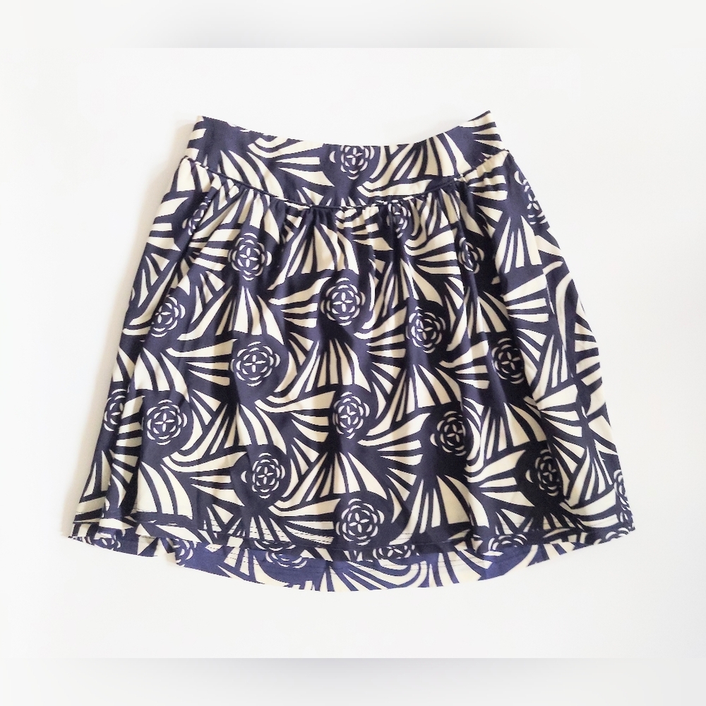 Anthropologie Corey Lynn Calter Skirt Blue Ivory Size Medium